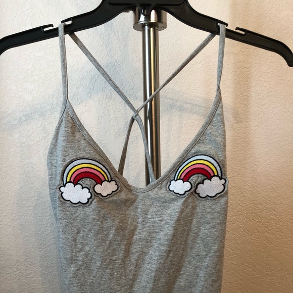 ❌SOLD❌ Rainbow patch bodysuit - Picture 3 of 5